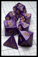 Dice : Dice - Dice Sets - Wiz Dice Purple Swirl with Gold - eBay Dec 2016